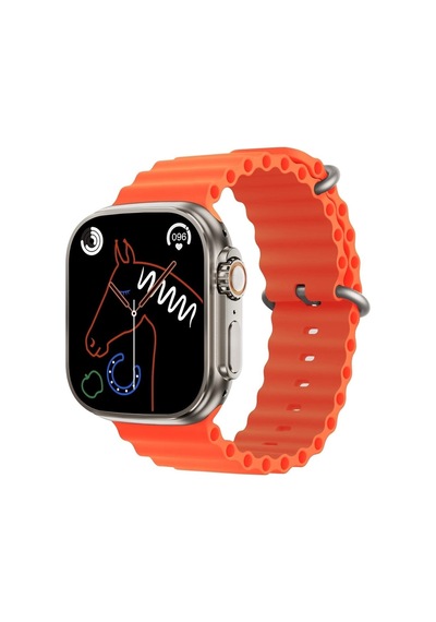 Gs8 Watch 8 Ultra Akıllı Saat Türkçe Siri Özellikli Watch 2.02 Inc Turuncu