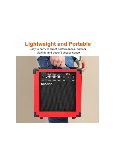 VANGOA Ga10rd Model 10 Wat Elektro Gitar Amfisi Kırmızı