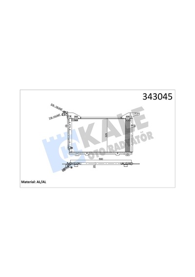 Kale 343045 Klima Radyatörü Kondanser - Mercedes E-class 1999-2002 E 270 T Cdi Dizel Klimalı Modeller A2108300470 - 2108300470