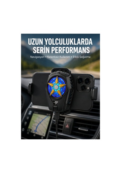 Mobil Cihaz Soğutma Radyatörü Metal+abs Type-c Kablolu Yeni Nesil - Hs08372083-1503 Renkli