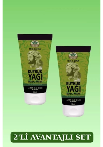 Hubrendy Sh Ibn-ı Sina Kuyruk Yağı Masaj Kremi 50ml X 2 Adet