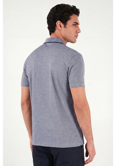 Buratti Pamuklu Regular Fit Göğüs Cepli Düğmeli Polo T Shirt Erkek Polo T Shirt 4565001 Koyu Lacivert