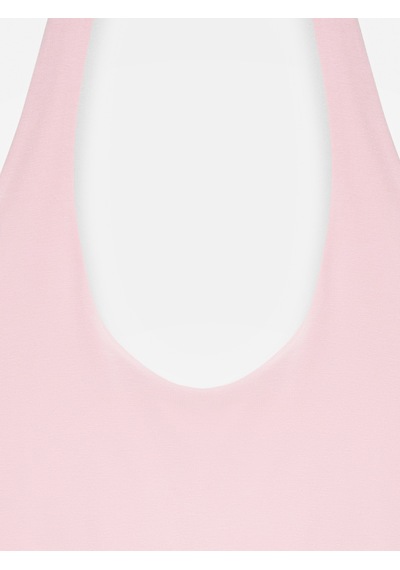 Dilvin 32726 Halter Yaka Top-toz Pembe