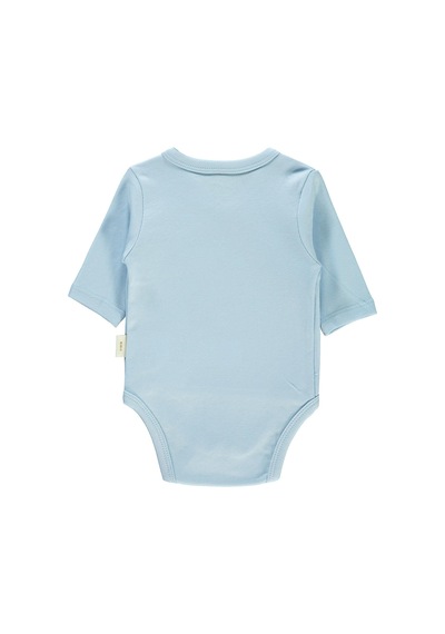 Civil Baby Bebek Organik Çıtçıtlı Badi 0-6 Ay Mavi 14330R009SS1 Mavi