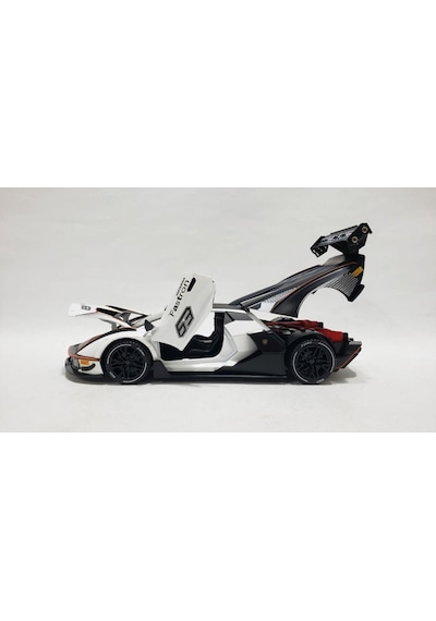 Hobiez World Orjinal 1:24 Lisanslı Çek - Bıraklı Metal Lamborghini Essenza SCV12 Model Araba