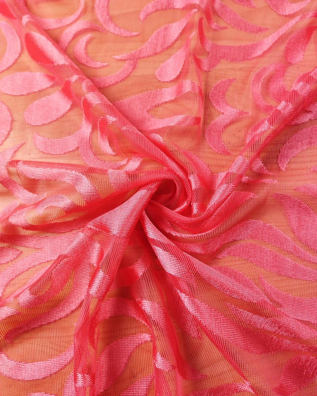 Hafif Parlak Tül Pembe Renkte En 140 Cm X Boy 260 Cm -3606