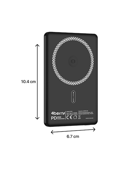 Y353s Powerbank 5.000 Mah Magnetıc Wıreless Siyah