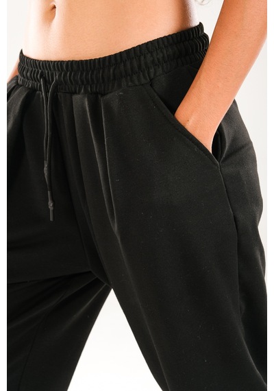 Cocopelli Pac A Lastikli Pileli Siyah Jogger Pantolon Coc2081 Siyah