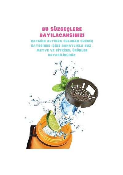 Uzspace 1000ml Çift Renkli Sızdırmaz Bpa İçermez Kilitlenebilir Kapaklı Motivasyonel Tritan Su Matarası Pembe-gri Çok Renkli Uzspace 1000ml Çift Renkli Sızdırmaz Bpa İçermez Kilitlenebilir Kapaklı Motivasyonel Tritan Su Matarası Pembe-gri Çok Renkli