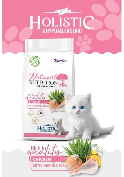 Natural Nutrition Tavuklu Yavru Kedi Maması 12 Kg