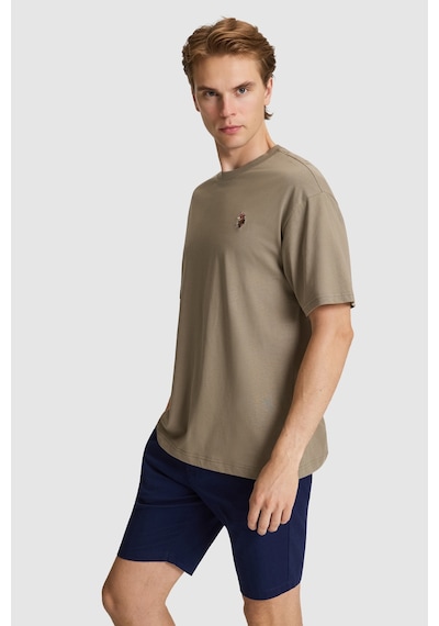 U.S. Polo Assn. U.s. Polo Assn. Erkek Haki Tişört Basic 50326993-vr027