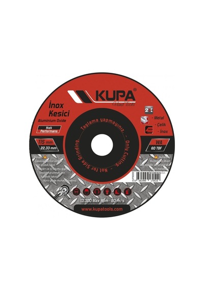 Inox Metal Çelik Kesme Taşı Daire Testere 115 Mm.1 Adet