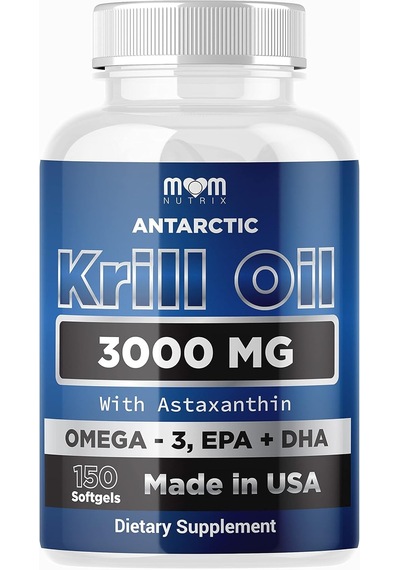 Dr. Joel's Mom Nutrıx Antarctic Krill Oil Epa Dha Astaxanthin & Phospholipid 150 Softgels