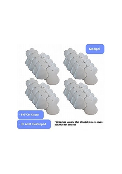 Tens Pedi - Tens Elektrot - 32 Adet 8x5 Çıtçıtlı - Universal