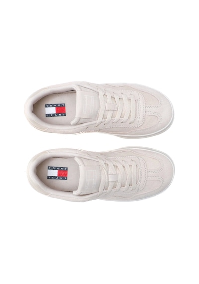 Tommy Hilfiger Tommy Jeans Kadın Bej Greenwich Süet Sneaker Bej