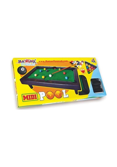 Mey İthalat 040 Midi Pool Ort.boy Bilardo Oyunu Sarı