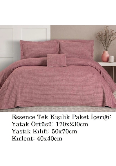 Özdilek-essence Decorose-yatakörtüsü Pikeseti Pamuklu Tek Kişilik Gülkurusu