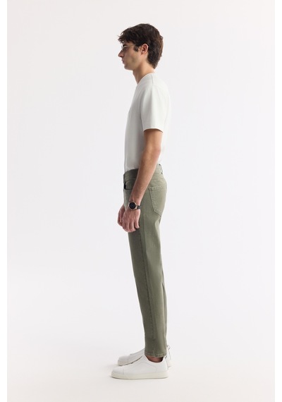 Avva Erkek Haki Klasik Bel Eskitme Yıkamalı Pamuklu Berlin Slim Fit Jean Pantolon B003524 Avva Erkek Haki Klasik Bel Eskitme Yıkamalı Pamuklu Berlin Slim Fit Jean Pantolon B003524