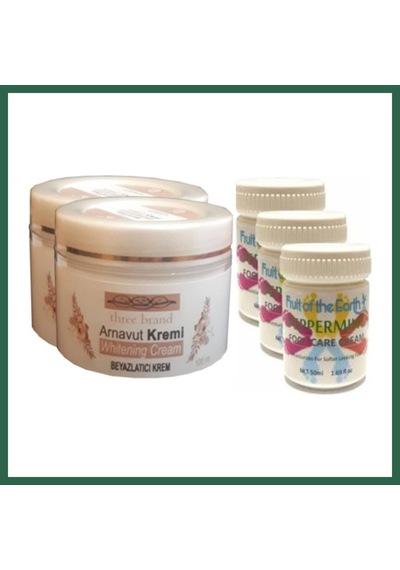 Bezos Hintohu Three Brand 100ml Arnavut Aklıkkremi 2ad+foot Carecream 50ml Ayakbakımkremi Naneferahlığıvekokusu3ad Bzs01