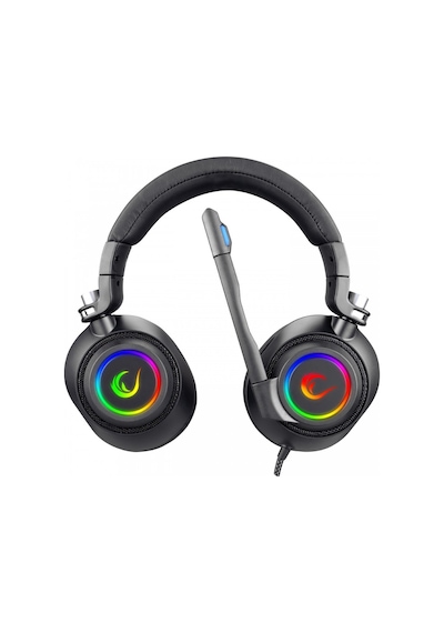 RAMPAGE RM-K20 AMAZE Siyah USB 7.1 Noice Can  elling Mic RGB Ledl
