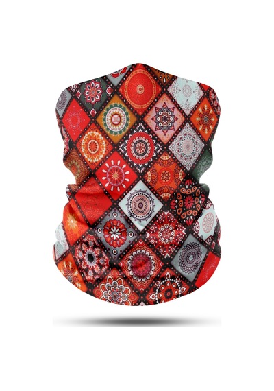 Dair Motif Desenli Motosiklet Bandana Boyunluk Outdoor Balaklava
