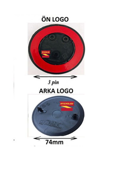 Bmw F30 Kasa Kaput Bagaj Logo Takım 50yıl Siyah 3pin-74mm