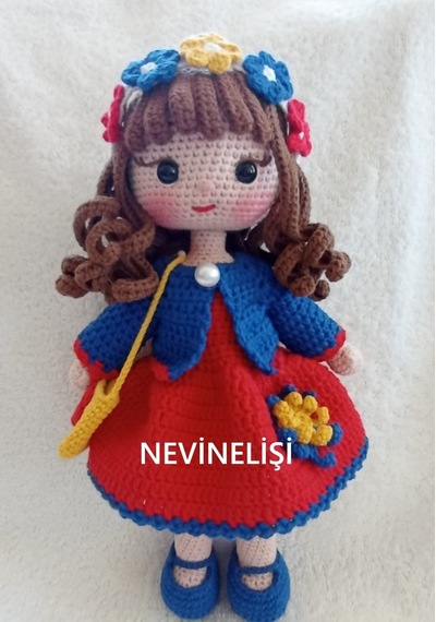 Amigurumi Nehir Bebek Çok Renkli