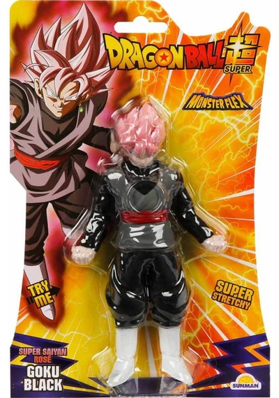 Monster Flex Dragon Ball Stretch Yumuşak Uzayan Elastik Figür 15 Cm - Super Saiyan Rose Goku Black