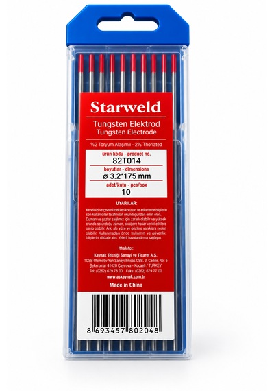 Starweld Tungsten Elektrod 3.2 X 175 Mm 10'lu Paket - 82t014