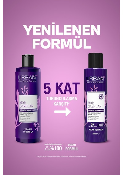 Turunculaşma Karşıtı Mor Saç Bakım Şampuanı-250 Ml-sülfatlı