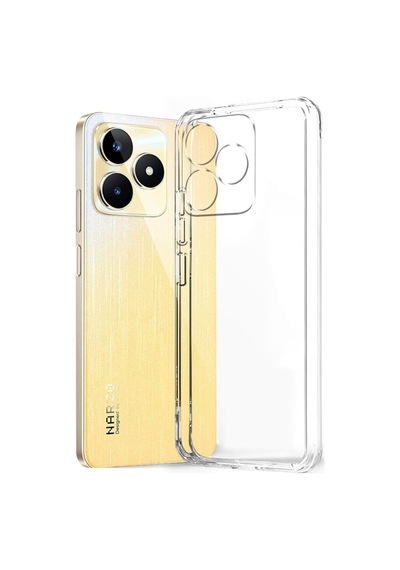 Realme Note 50 Kapak Kamera Korumalı Süper Silikon Şeffaf Kılıf
