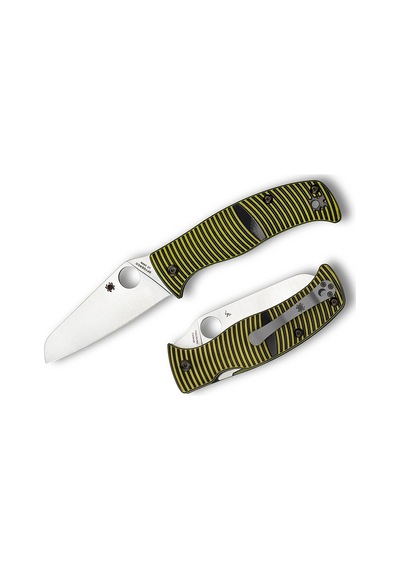 Spyderco Caribbean G-10 Lc200n Sheepfoot Plainedge Kamp Çakı Çok Renkli