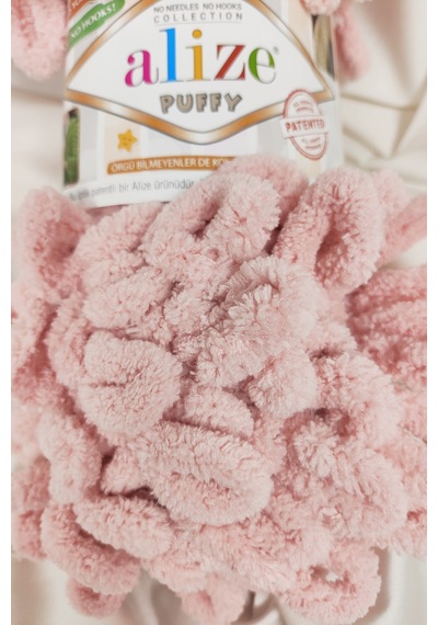 Puffy Pudra El Örgü İpi 100gr. 9mt. 5'li Paket - Renk: 161