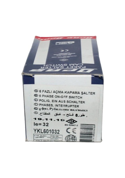 OPAŞ 6X32A 0-1 Aç-Kapa Kilitli Şalter