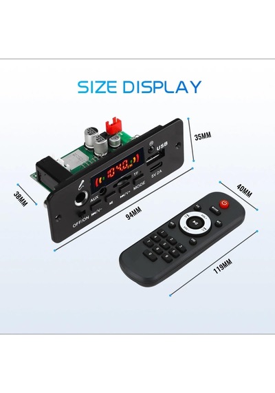 2 X 40 Watt Anfili Karaoke Dekoder Fm Radyo,usb,bluetooth,aux,tf Kart,mp3 Player