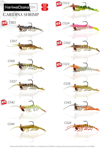Nanıwaosakashı Carıdına Shrımp 10cm 14g C002
