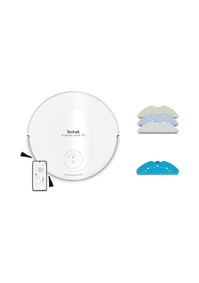 Tefal RG8477 X-Plorer Series 70 Mop Özellikli Akıllı Robot Süpürge Beyaz