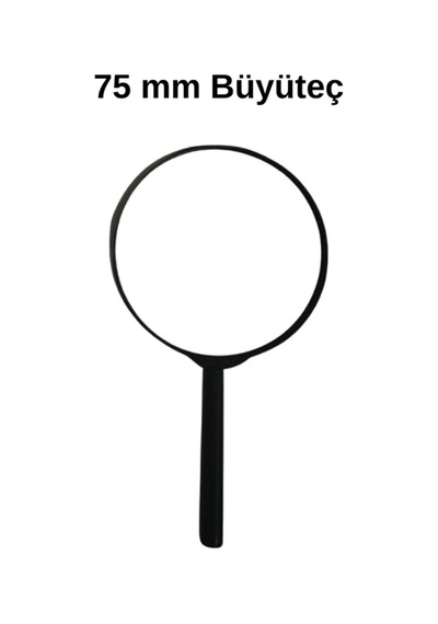 Orta Boy Büyüteç 60 Mm 5x Büyütme - Hobi Ve Okul Kullanımına Uygun