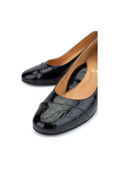 Relax Anatomic Kadın Hakiki Deri Siyah Comfort Ayakkabı 611 H61019 Bn Ayk Y25 Black Crc/black Vrnc Siyah