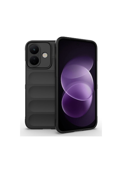 Redmi Note 17 Pro Kılıf Esnek Tpu Oyuklu Arka Yüzey Tasarımlı Etnik Silikon Kapak Siyah