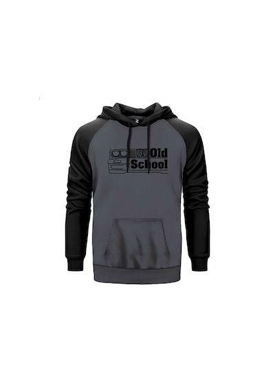 Bmw Old School E30 Gri Renk Reglan Kol Sweatshirt Gri