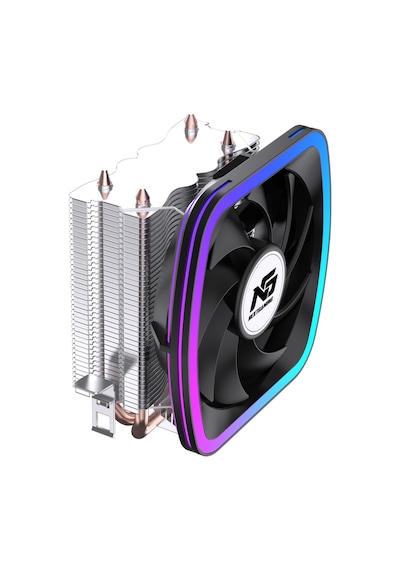 Ng Frost 200 120w Tdp F-rgb Fanlı Sessiz Kule Tipi Cpu 2 Borulu Soğutucu Siyah