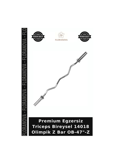 Premium Egzersiz Triceps Bireysel 14018 Olimpik Z Bar Ob-47"-z