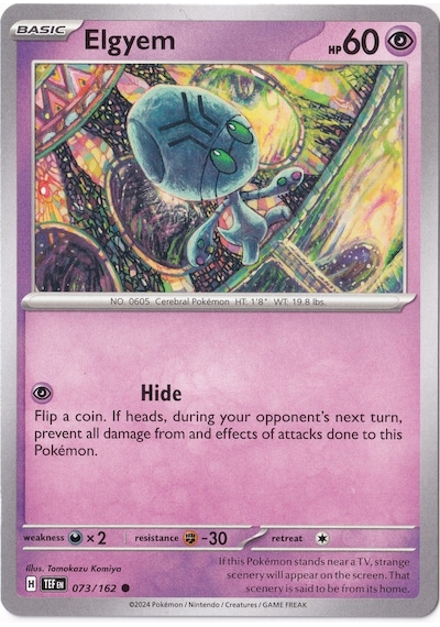 Elgyem 073/162 - Temporal Forces - Pokemon Kartı Mint