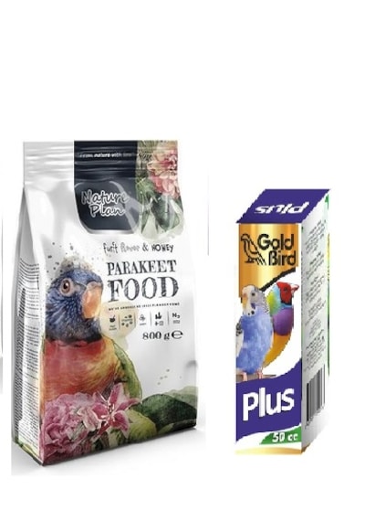 Pareket Yemi 800 G + Gold Bird Kafes Kuşları İçin Multivitamin