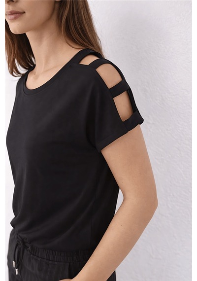 Fashion Friends Bayan T Shirt 26y0195k1 Siyah