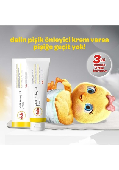 Dalin Pişik Öneliyici Krem/pişik Kremi 100ml Bebekler İçin 6 Lı Set