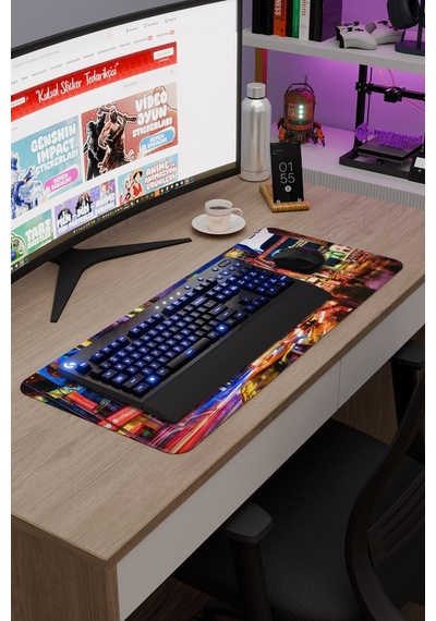 Times Meydanı New York Amerika 2 V2 70x30 Xl Gaming Kauçuk Kaymaz Taban Mouse Pad Fare Altlığı