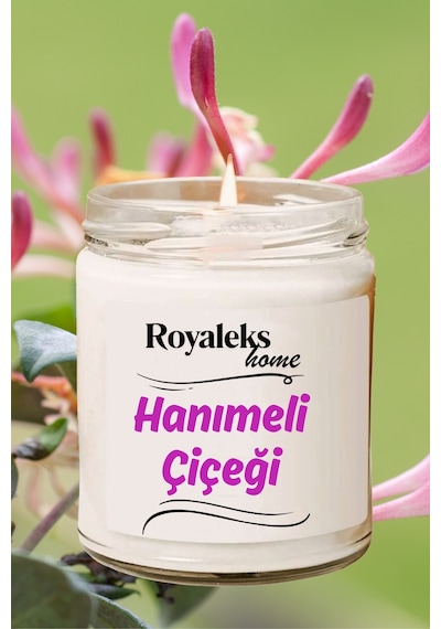 4 Adet Doğal Özel Seri Kokulu Dekoratif Kavanoz Mum 4x210 Cc - Çiçek Seti - Ryl Çok Renkli
