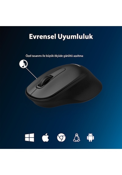 Philips SPK7448 Kablosuz Bluetooth 1600 DPI 4 Tuşlu Optik Mouse